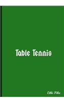 Table Tennis - Notebook / Extended Lines / Soft Matte Cover