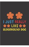 I Just Really Like Bloodhound Dog: Dog Training Logbook For Peoples Who Loves Their Bloodhound Dog