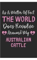 As A Matter Of Fact The World Does Revolve Around My Australian Cattle