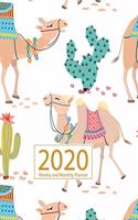 2020 Planner Weekly and Monthly: Jan 1, 2020 to Dec 31, 2020: Weekly & Monthly Planner + Calendar Views - Inspirational Quotes and Cactus Cover (2020 Planner Series)