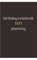 notebook birthday gift 1971
