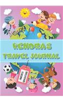 Kendra's Travel Journal: Personalised Awesome Activities Book for USA Adventures