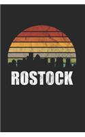 Rostock: Kassel & Hessen Notizbuch 6'x9' Karo Geschenk für Retro Stadt & Souvenir