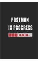 postman in progress Notebook: Journal and Organizer, Blank Lined Notebook 6x9 inch, 120 pages