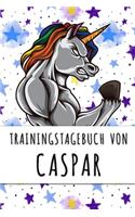 Trainingstagebuch von Caspar: Personalisierter Tagesplaner für dein Fitness- und Krafttraining im Fitnessstudio oder Zuhause