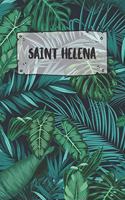 Saint Helena: Dotted Travel Diary Notebook or Journey Dotted Grid Journal - Holiday Trip Pocketbook for Men and Women with Dots