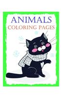 Animals coloring pages: Cute Christmas Animals and Funny Activity for Kids(15 Entertain Kids)