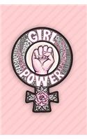 Girl Power: Small Dot Grid Female Empowerment Bullet Journal for Girls Teens and Young Women for School Writing and Notes