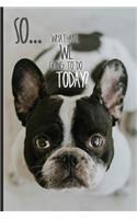 Weekly Planner: Undated 110-page planner with French bulldog cover