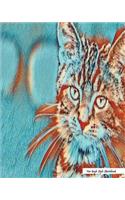 Van Gogh Style Sketchbook: Van Gogh Style Cat Print (6), 8" x 10" - Drawing Sketchbook, Unlruled Notebook, Drawing Paper -[Sketch book]
