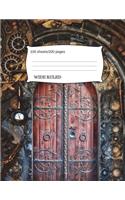 Steampunk Gears Composition Notebook: Composition Book, Journal, Cute Notebooks, School Books (8.5 X 11 Large), Wide Ruled Paper, 100 Sheets