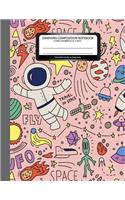 graphing composition notebook 1/2 inch squares 8.5 x 11 For math study&teaching