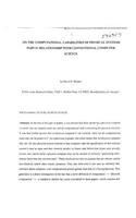 On the Computational Capabilities of Physical Systems. Part 2; Relationship with Conventional Computer Science