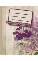 Interactive Notebook: 8.5 X 11 Blank Inb Composition Book: Pre-Made Table of Contents, Numbered Pages, Sketch Paper (Left Output Side), Wide Ruled (Right Input Side) Glos