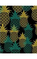 Cute Pineapple Composition Book: Blank Lined Composition Notebook Cute Pineapple Pattern