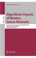 Algorithmic Aspects of Wireless Sensor Networks: (English)