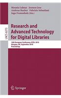 Research and Advanced Technology for Digital Libraries