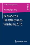 Beiträge zur Dienstleistungsforschung 2016