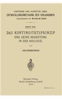 Kontinuitätsprinzip Und Seine Bedeutung in Der Biologie