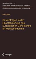 Beweisfragen in der Rechtsprechung des Europäischen Gerichtshofs für Menschenrechte