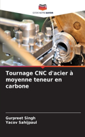 Tournage CNC d'acier à moyenne teneur en carbone