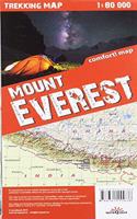 terraQuest Trekking Map Mount Everest