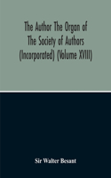 Author The Organ Of The Society Of Authors (Incorporated)