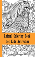 Animal coloring book for kids activities