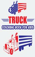 Truck Coloring Book For Kids.