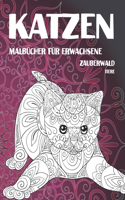 Malbücher für Erwachsene - Tiere - Zauberwald - Katzen