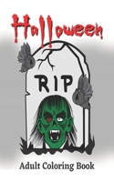 Halloween Adult Coloring Book