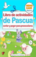 Libro de actividades de Pascua cortar y pegar para preescolares MEMO GAME dentro!