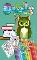 Owls Coloring Book for Kids 3-6