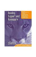 Harcourt Science: Reading Support & Homework Teacher's Edition Grade 6