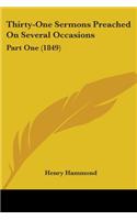 Thirty-One Sermons Preached On Several Occasions: Part One (1849)(English)
