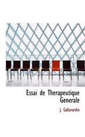Essai de Therapeutique Gacnacrale
