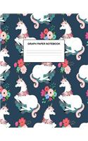 Graph Paper Notebook: 1/4 Inch (4x4 or 4 Squares Per In) Large 8.5 x 11 Quad Ruled Grid Paper Journal - Design Code A4 7083