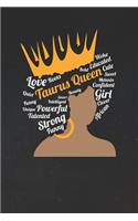 Taurus Notebook 'Taurus Queen' - Zodiac Diary - Horoscope Journal - Taurus Gifts for Her