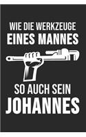 Wie Die Werkzeuge Eines Mannes So Auch Sein Johannes: 6' x 9' Punktiertes Blanko Notizbuch für Klempner, Installateur & Rohrverleger