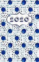 2020 Daily Diary Journal, Indigo Ink Dots
