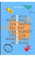 Erzieher Notizbuch: A5 Notizbuch kariert als Danke Geschenk für Erzieher und Erzieherin - Abschiedsgeschenk - Geburtstag - Planer - Terminplaner - Kindergarten - Kita