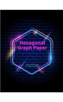 Hexagonal Graph Paper 8.5x11 160 Pages 1/4 Small Hexagons