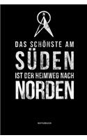 Das schönste am Süden ist der Heimweg nach Norden Notizbuch: Humorvolles Notizbuch für Norddeutsche und Freunde von Küste, Meer und Hafen. 110 linierte Seiten im Taschenbuch Format bieten viel Platz für Einträ