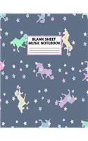 Blank Sheet Music Notebook