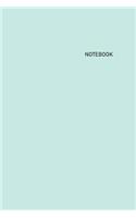 Notebook: Unlined/Unruled/Plain Journal Notebook (6 x 9) - 100 Pages (50 Sheets) - Pastel: Pistachio Cover - White Paper
