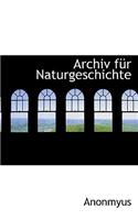 Archiv Fur Naturgeschichte