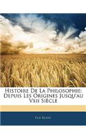 Histoire De La Philosophie
