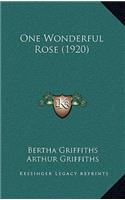 One Wonderful Rose (1920)