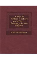 Boy at Fifteen
