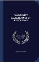 Community Backgrounds of Educatons